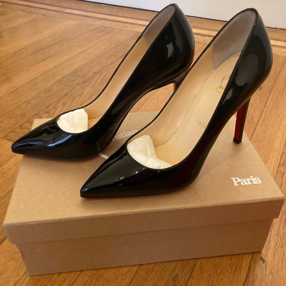 Christian Louboutin Patent Pigalle Pumps 100